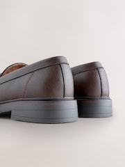 Brown Chunky Saddle Loafers - Image 7 of 7
