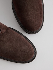 Brown Suede Derby Shoes - Image 6 of 6