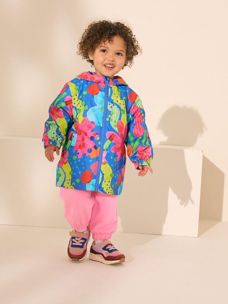 Blau, abstrakt - Spritzwasserbeständige Regenjacke (3 Monate bis 7 Jahre) - Bild 1 von 9 Blau, abstrakt - Spritzwasserbeständige Regenjacke (3 Monate bis 7 Jahre) - Bild 1 von 9