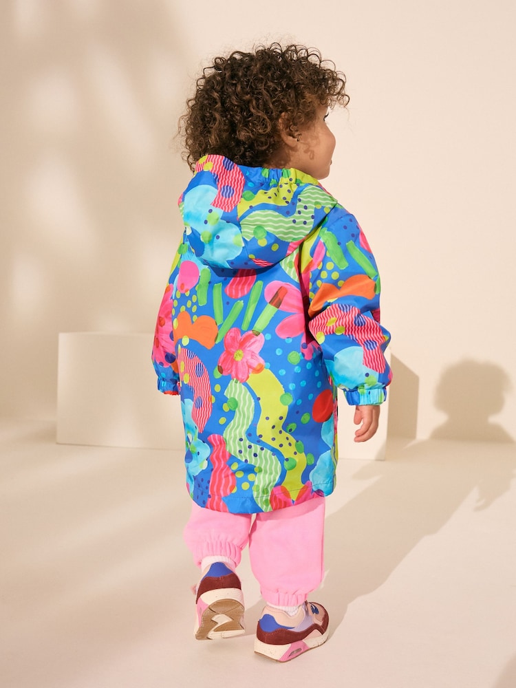 Blau, abstrakt - Spritzwasserbeständige Regenjacke (3 Monate bis 7 Jahre) - Bild 2 von 9 Blau, abstrakt - Spritzwasserbeständige Regenjacke (3 Monate bis 7 Jahre) - Bild 2 von 9