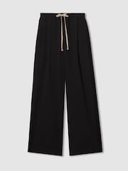 LES 100 CIELS Black Reiss | Les 100 Ciels Twill Trousers with Wool - Image 2 of 7