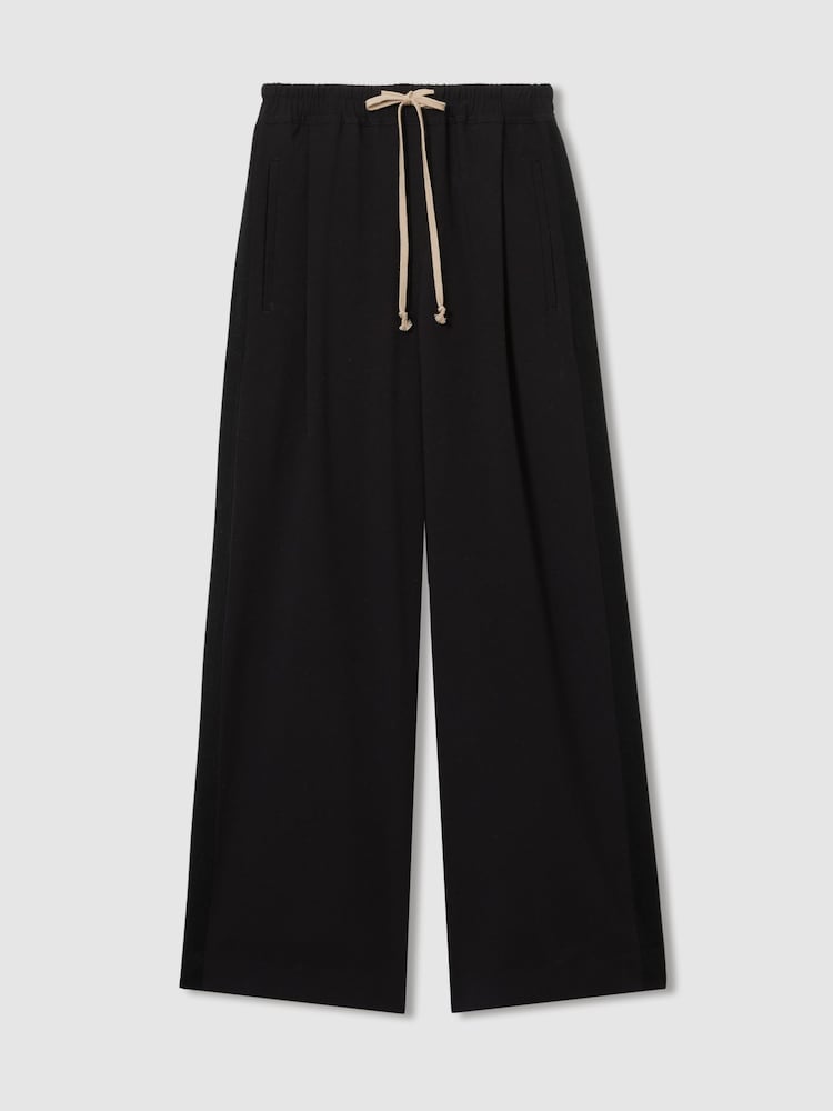 LES 100 CIELS Black Reiss | Les 100 Ciels Twill Trousers with Wool - Image 2 of 7