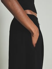 LES 100 CIELS Black Reiss | Les 100 Ciels Twill Trousers with Wool - Image 3 of 7
