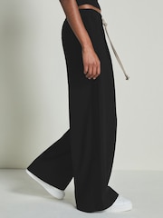 LES 100 CIELS Black Reiss | Les 100 Ciels Twill Trousers with Wool - Image 5 of 7