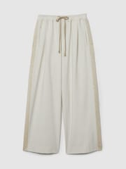 LES 100 CIELS Cream Reiss | Les 100 Ciels Twill Trousers with Wool - Image 2 of 6