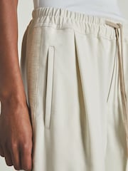 LES 100 CIELS Cream Reiss | Les 100 Ciels Twill Trousers with Wool - Image 4 of 6