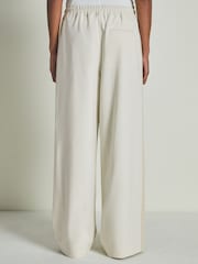 LES 100 CIELS Cream Reiss | Les 100 Ciels Twill Trousers with Wool - Image 5 of 6