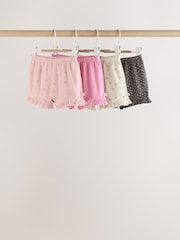 Rosa - Frill Hem Baby Shorts 4 Pack - Imagen 1 de 12