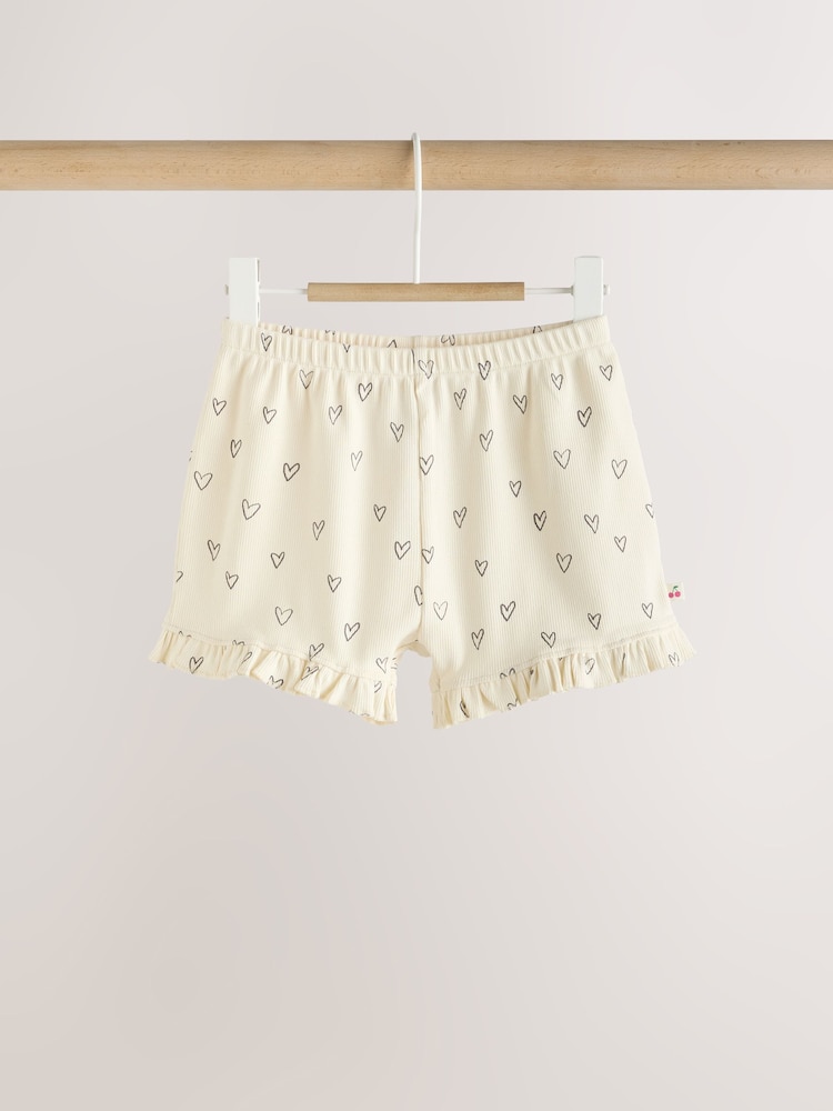 Pink Frill Hem Baby Shorts 4 Pack - Image 5 of 12