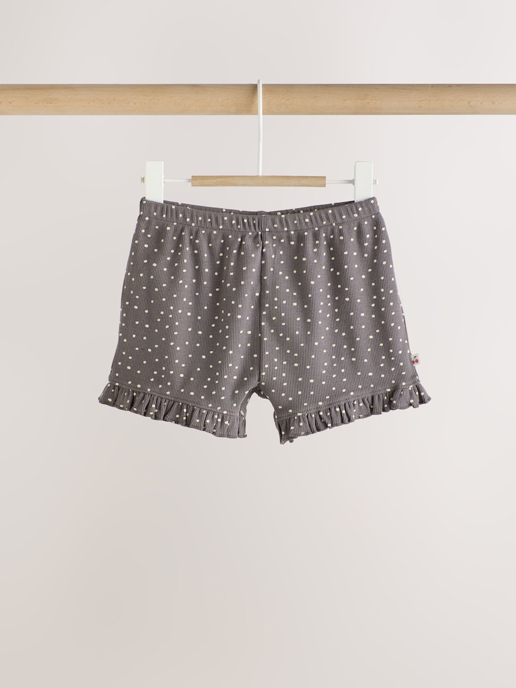 Pink Frill Hem Baby Shorts 4 Pack - Image 6 of 12