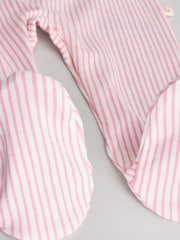 Roza z jagodami - dojenček Ovratnik 100% bombaž Sleepsuits 3 Paket - Slika 10 iz 13