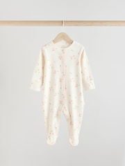 Roza z jagodami - dojenček Ovratnik 100% bombaž Sleepsuits 3 Paket - Slika 5 iz 13