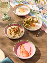 סט של 4 צלחות טאפאס, דגם Mediterranean Tiger - תמונה 1 מתוך 4