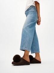 FitFlop IK-Snug Pom Pom papuče od filca - Slika 1 od 4