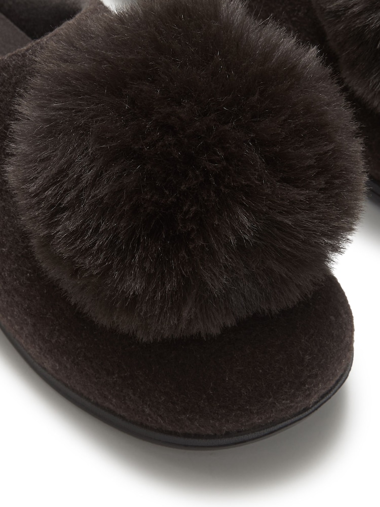 FitFlop IK-Snug Pom Pom papuče od filca - Slika 4 od 4