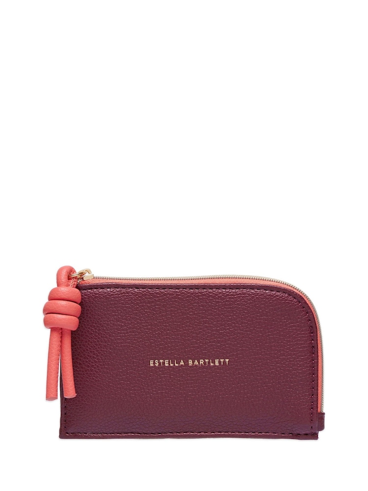 Estella Bartlett Red Burgundy knot Card Purse - Image 1 of 3