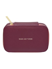 Estella Bartlett Red Burgundy Colour Block Mini Jewellery Box - Image 1 of 4