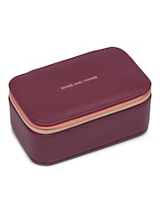 Estella Bartlett Red Burgundy Colour Block Mini Jewellery Box - Image 3 of 4
