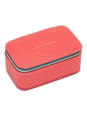 Estella Bartlett Pink Coral Pink Block colour Mini Jewellery Box - Image 2 of 4