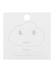 Estella Bartlett Silver Tone Cubic Zirconia Star Stud Earrings - Image 2 of 2