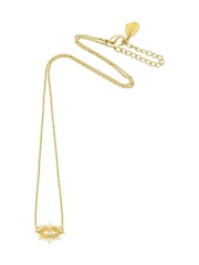 Estella Bartlett Gold Tone Eye Burst Cubic Zirconia Necklace - Image 1 of 4
