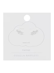 Estella Bartlett Silver Tone Cubic Zirconia Star Stud Crawler Earrings - Image 2 of 3