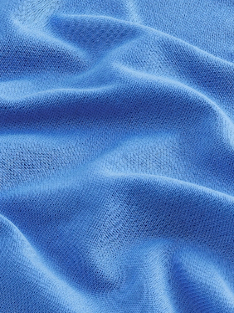 Azul brillante - Camiseta de manga corta con cuello redondo de tejido grueso - Imagen 6 de 6 Azul brillante - Camiseta de manga corta con cuello redondo de tejido grueso - Imagen 6 de 6