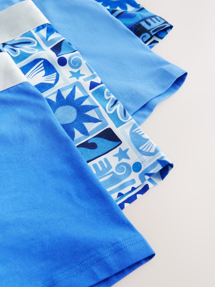 Blue Tile Pattern - Стандартный крой - Хипстеры боксеры 4 набор - Изображение 7 из 7 Blue Tile Pattern - Стандартный крой - Хипстеры боксеры 4 набор - Изображение 7 из 7