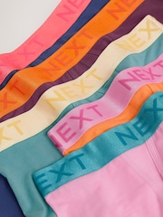 Orange/Blue/Pink Contrast Brights 5 Pack A-Front Boxers - Image 7 of 9