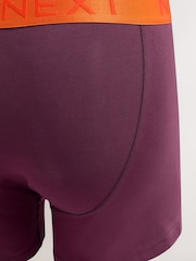 Orange/Blue/Pink Contrast Brights 5 Pack A-Front Boxers - Image 9 of 9