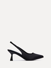 Linzi Black Izzie Wide Fit Slingback Court Heels - Image 2 of 5