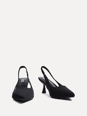 Linzi Black Izzie Wide Fit Slingback Court Heels - Image 3 of 5