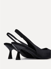 Linzi Black Izzie Wide Fit Slingback Court Heels - Image 4 of 5