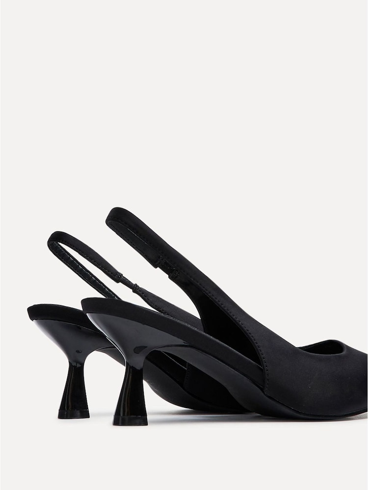 Linzi Black Izzie Wide Fit Slingback Court Heels - Image 4 of 5