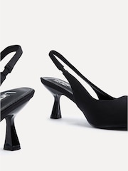 Linzi Black Izzie Wide Fit Slingback Court Heels - Image 5 of 5
