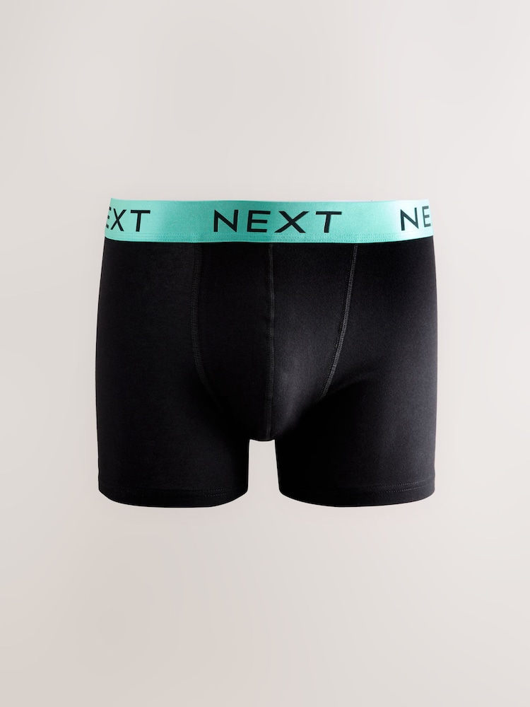 Leuchtende Kontrast-Taillenbänder, Schwarz - Unterhosen, 10er-Pack - Image 10 of 14