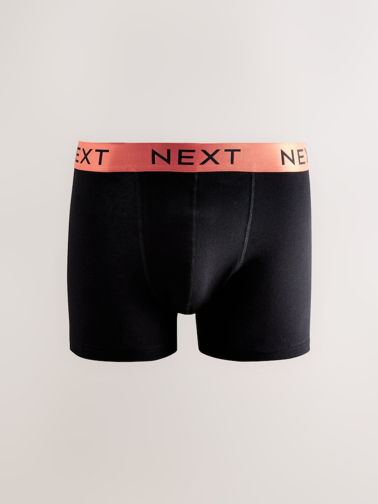 Leuchtende Kontrast-Taillenbänder, Schwarz - Unterhosen, 10er-Pack - Image 11 of 14