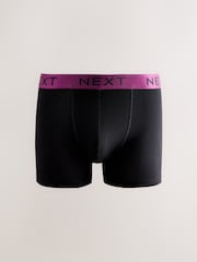 Black Bright Contrast Waistbands Trunks 10 Pack - Image 3 of 14