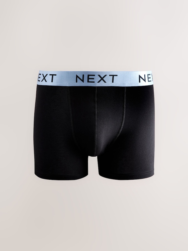 Leuchtende Kontrast-Taillenbänder, Schwarz - Unterhosen, 10er-Pack - Image 5 of 14