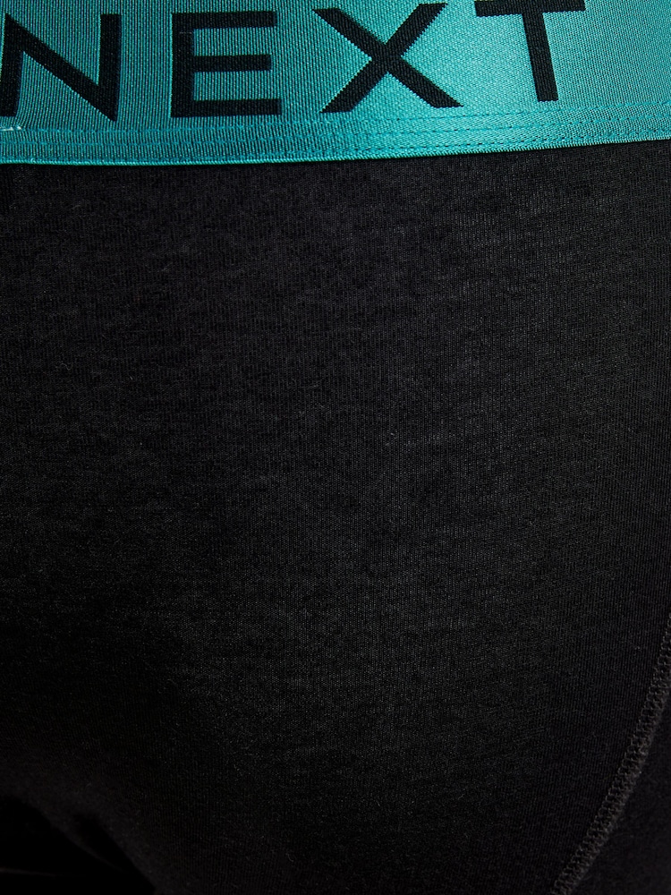 Black Bright Colour Shiny Waistbands 10 pack A-Front Boxers - Image 14 of 14