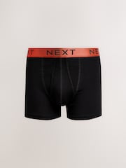 Black Bright Colour Shiny Waistbands 10 pack A-Front Boxers - Image 4 of 14