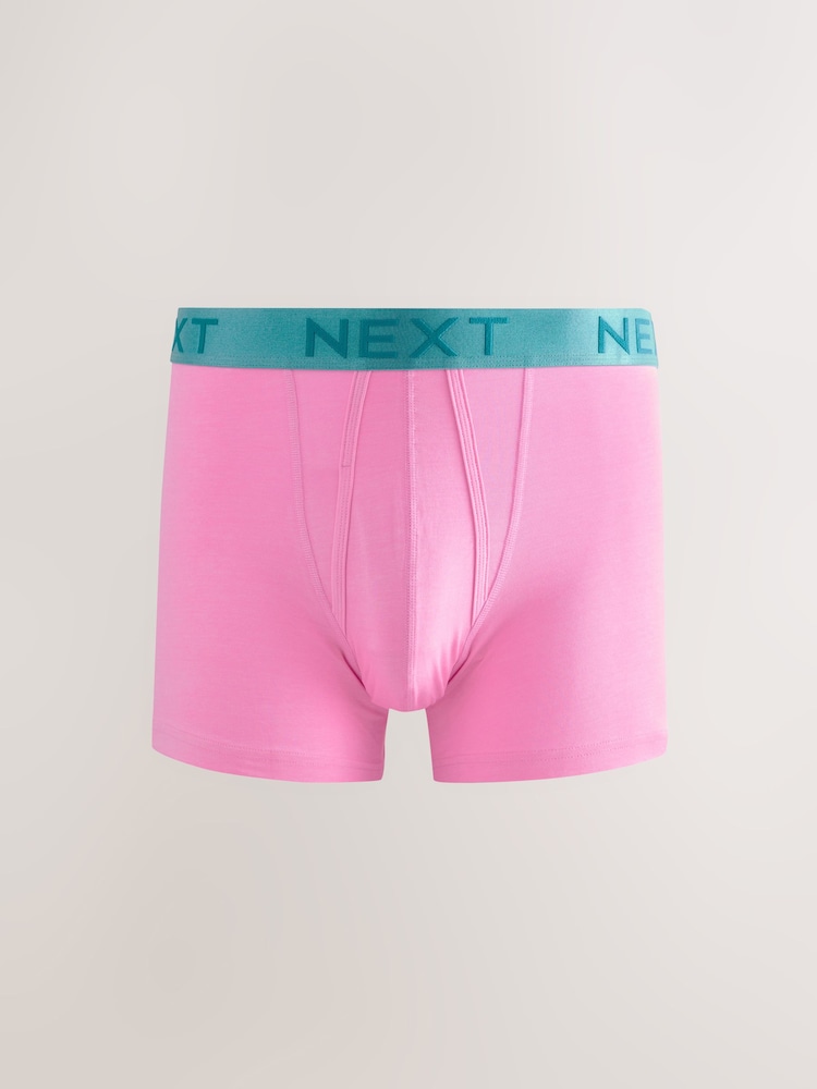 Bright Orange/Green /Yellow Contrast 10 pack A-Front Boxers - Image 10 of 14