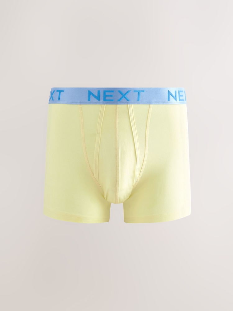 Bright Orange/Green /Yellow Contrast 10 pack A-Front Boxers - Image 2 of 14