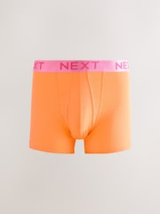 Bright Orange/Green /Yellow Contrast 10 pack A-Front Boxers - Image 6 of 14