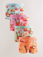 Bright Summer Print 4 pack Rich Trunks Boxers - Image 1 of 8