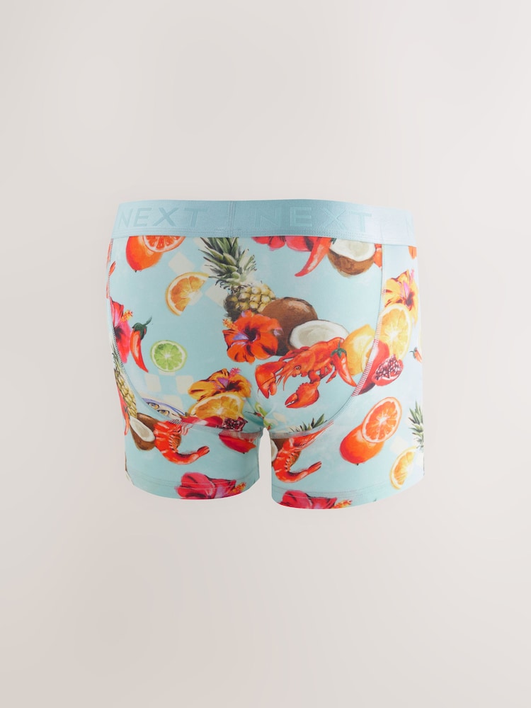 Bright Summer Print 4 pack Trunks Boxers - Image 6 of 8