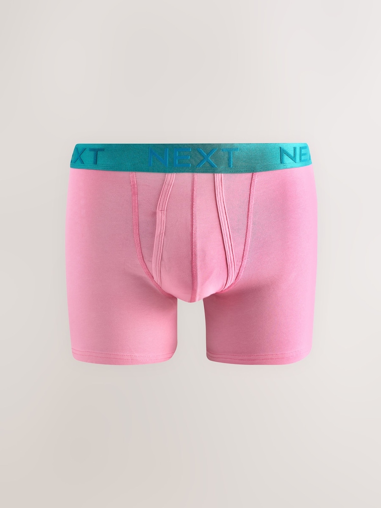 Bright Orange/ Pink/ Green/ Yellow Contrast 15 Pack A-Front Boxers - Image 12 of 18