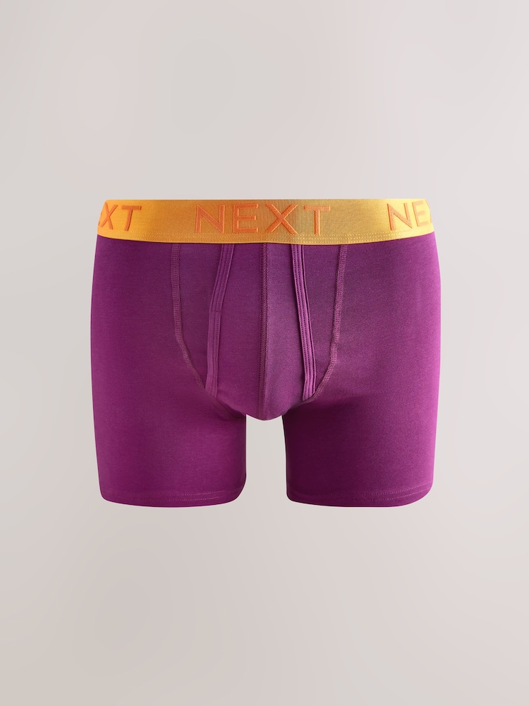 Bright Orange/ Pink/ Green/ Yellow Contrast 15 Pack A-Front Boxers - Image 16 of 18