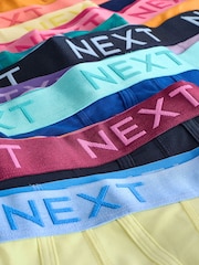 Bright Orange/ Pink/ Green/ Yellow Contrast 15 Pack A-Front Boxers - Image 18 of 18