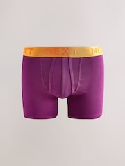 Bright Orange/ Pink/ Green/ Yellow Contrast 15 Pack A-Front Boxers - Image 4 of 18